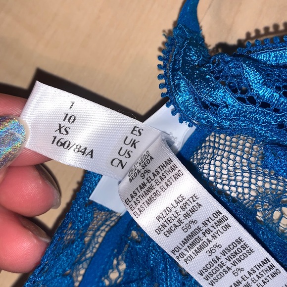 LA PERLA Desert Rose Leavers lace & silk Chemise - Picture 9 of 10